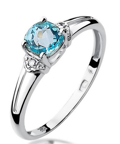 Prsteň Bonore - Biele Zlato 585 - Topaz 0,7 ct