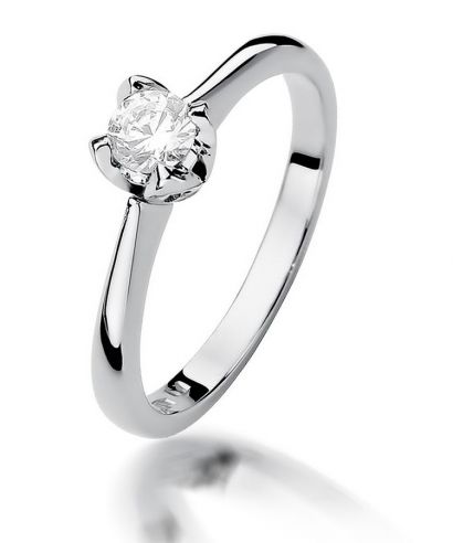 Prsteň Bonore - Biele Zlato 585 - Diamant 0,3 ct