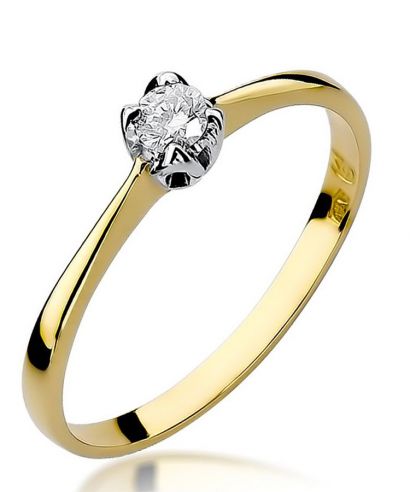 Prsteň Bonore - Zlato 585 - Diamant 0,1 ct