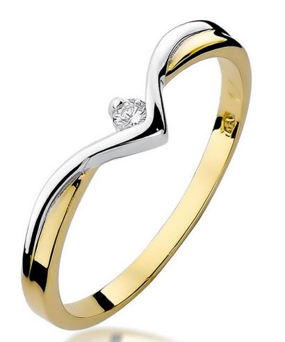 Prsteň Bonore - Zlato 585 - Diamant 0,04 ct