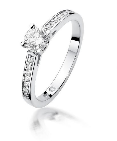 Prsteň Bonore - Biele Zlato 585 - Diamant 0,5 ct