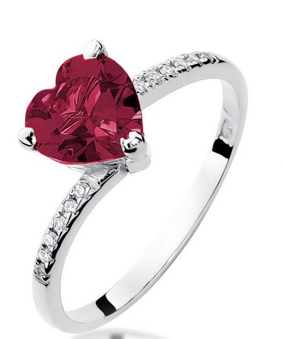 Prsteň Bonore - Biele Zlato 585 - Rubín 1,7 ct