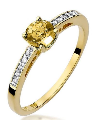 Prsteň Bonore - Zlato 585 - Citrón 0,5 ct