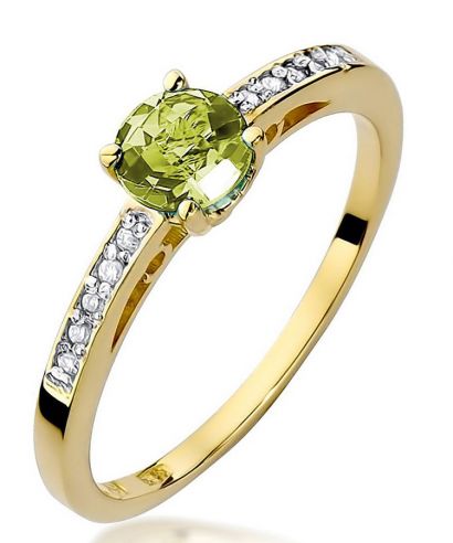 Prsteň Bonore - Zlato 585 - Olivín 0,6 ct