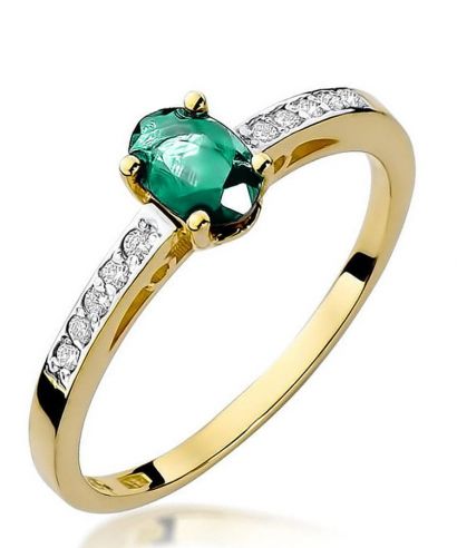 Prsteň Bonore - Zlato 585 - Smaragd 0,4 ct