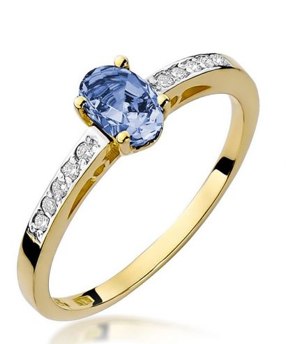 Prsteň Bonore - Zlato 585 - Tanzanit 0,4 ct