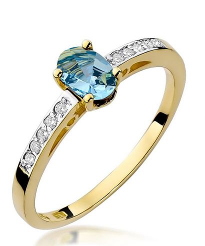 Prsteň Bonore - Zlato 585 - Topaz 0,5 ct