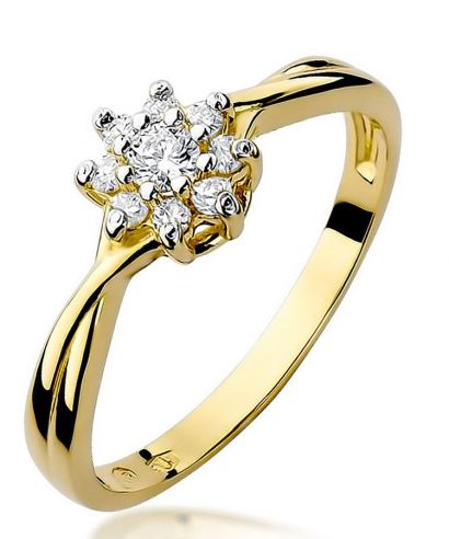 Prsteň Bonore - Zlato 585 - Diamant 0,1 ct