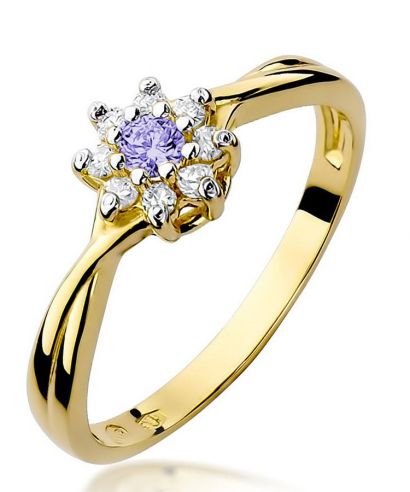 Prsteň Bonore - Zlato 585 - Tanzanit 0,1 ct