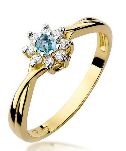 Prsteň Bonore - Zlato 585 - Topaz 0,15 ct