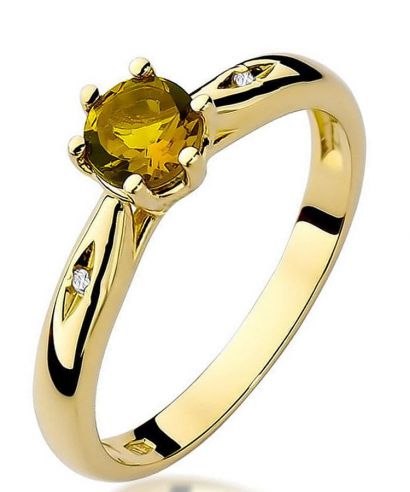Prsteň Bonore - Zlato 585 - Citrón 0,5 ct