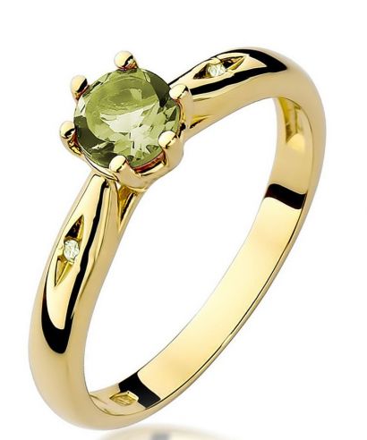 Prsteň Bonore - Zlato 585 - Olivín 0,6 ct