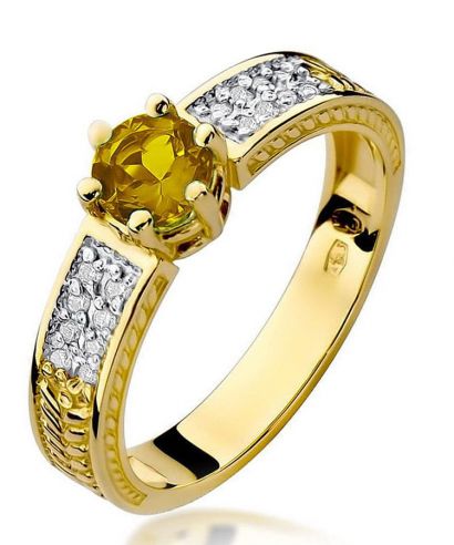 Prsteň Bonore - Zlato 585 - Citrón 0,5 ct