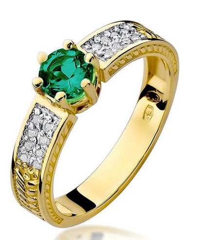 Prsteň Bonore - Zlato 585 - Smaragd 0,5 ct