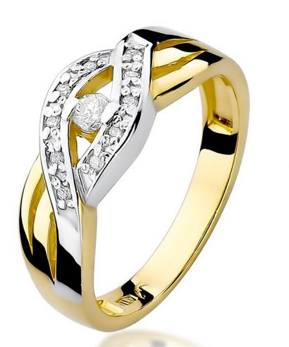 Prsteň Bonore - Zlato 585 - Diamant 0,05 ct