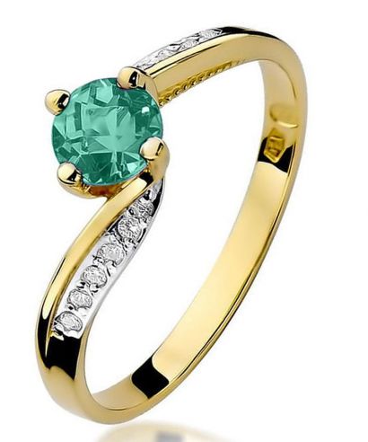 Prsteň Bonore - Zlato 585 - Smaragd 0,5 ct