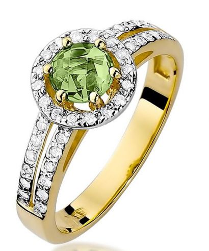 Prsteň Bonore - Zlato 585 - Olivín 0,6 ct