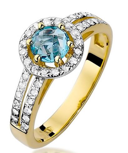 Prsteň Bonore - Zlato 585 - Topaz 0,5 ct