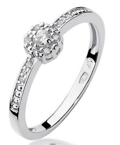 Prsteň Bonore - Biele Zlato 585 - Diamant 0,02 ct
