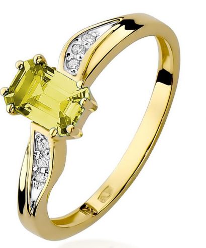 Prsteň Bonore - Zlato 585 - Citrón 0,6 ct