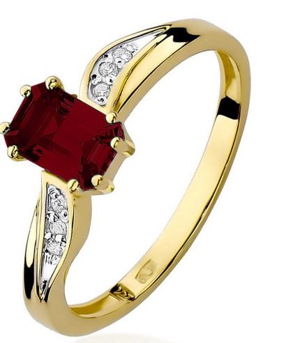 Prsteň Bonore - Zlato 585 - Granát 0,7 ct
