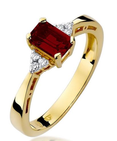 Prsteň Bonore - Zlato 585 - Granát 0,7 ct