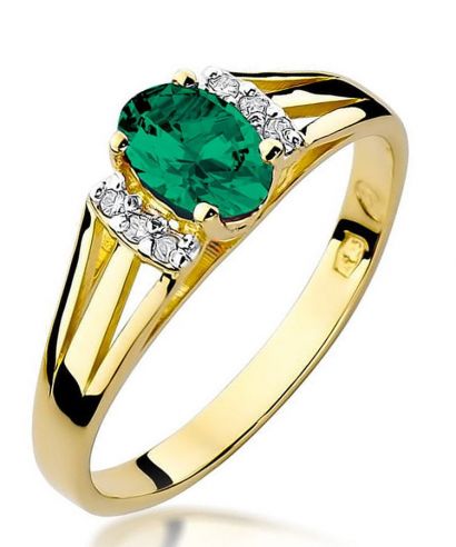 Prsteň Bonore - Zlato 585 - Smaragd 0,4 ct