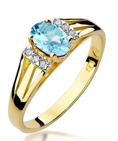 Prsteň Bonore - Zlato 585 - Topaz 0,5 ct