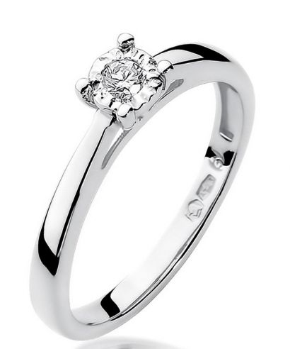 Prsteň Bonore - Biele Zlato 585 - Diamant 0,08 ct