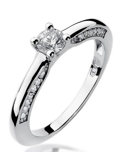 Prsteň Bonore - Biele Zlato 585 - Diamant 0,3 ct
