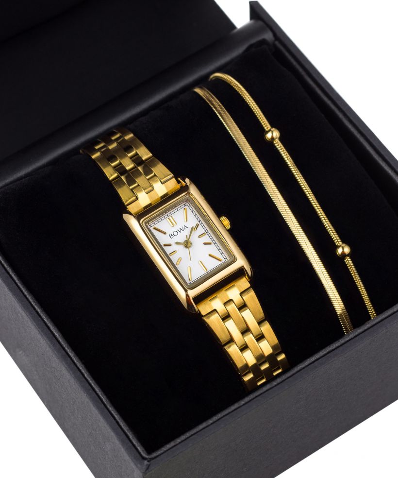 Hodinky dámske BOWA Paris White-Gold Steel 20 Gift Set