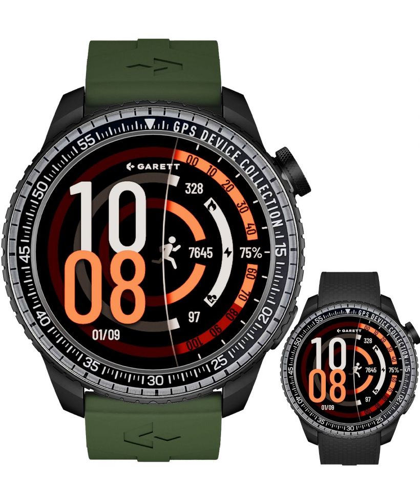 Smart Hodinky pánske Garett Compass Black SET