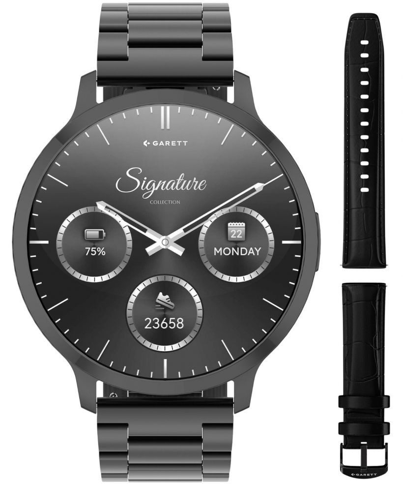 Smart Hodinky pánske Garett Edge čierna solid Black Solid SET