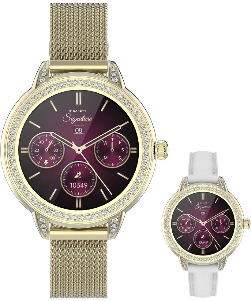 Smart Hodinky dámske Garett Signature Stella Gold Mesh SET