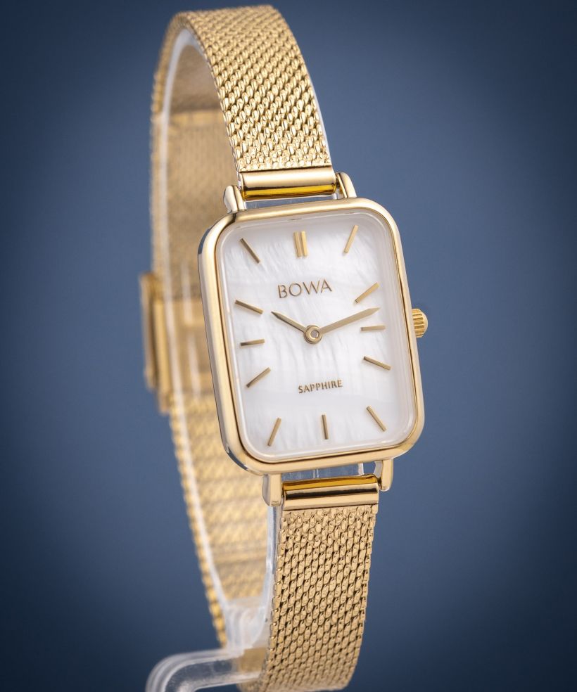 Hodinky dámske BOWA Dubai Pearl-Gold Mesh 20