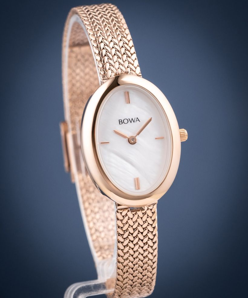 Hodinky dámske BOWA Oslo Pearl Rose-Gold Mesh 23