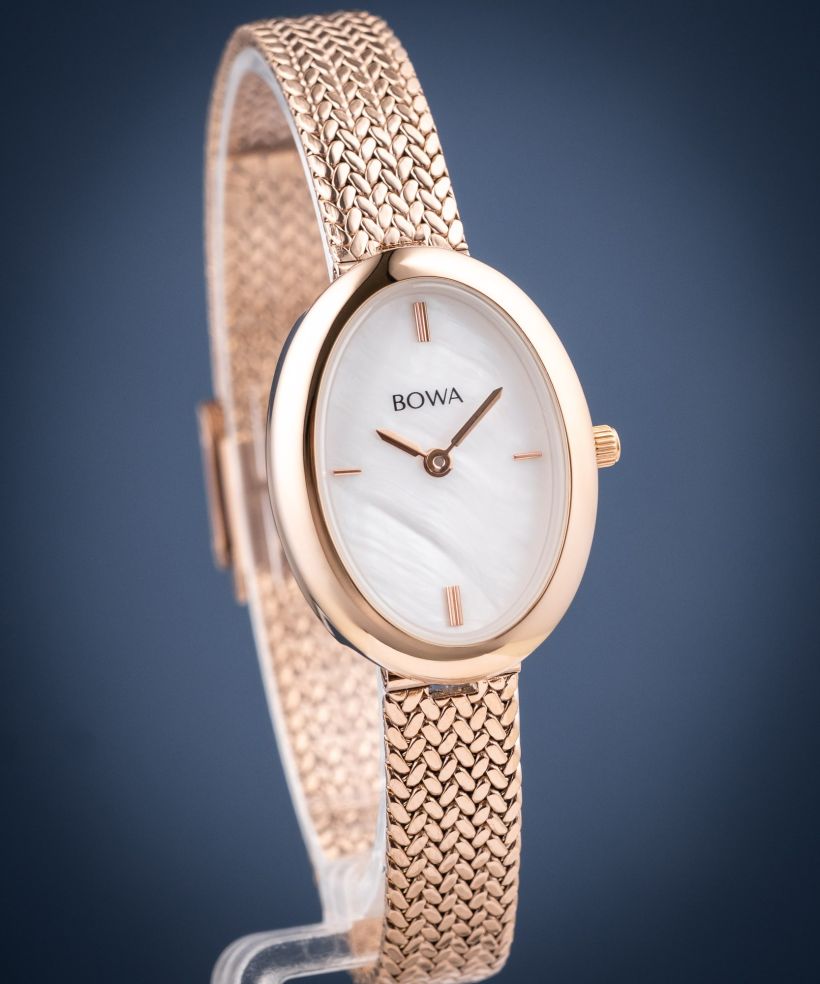 Hodinky dámske BOWA Oslo Pearl Rose-Gold Mesh 23