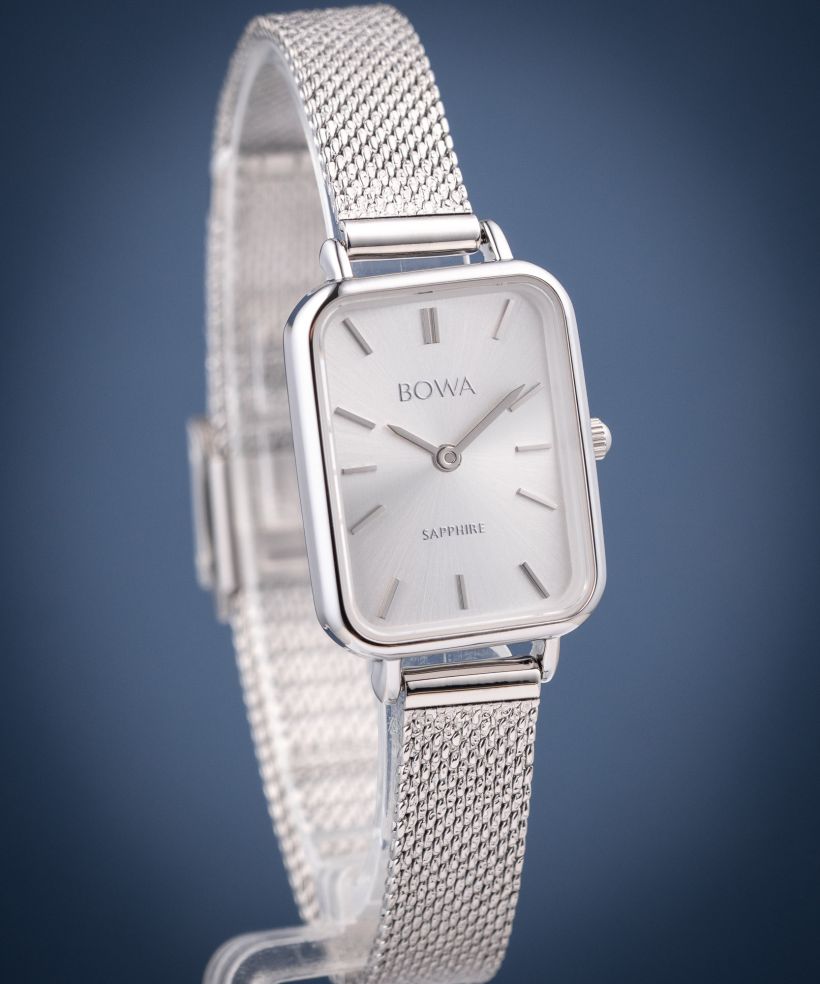 Hodinky dámske BOWA Dubai Full Silver Mesh 20