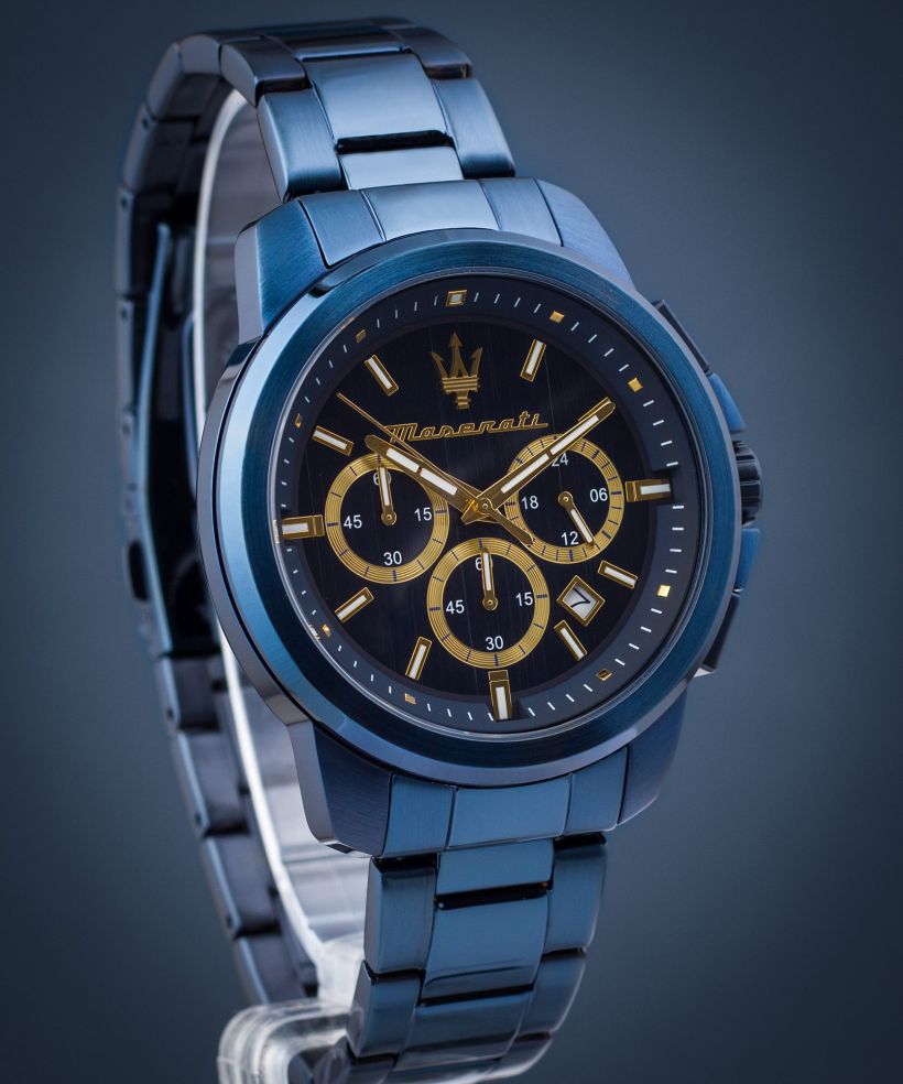 Hodinky pánske Maserati Successo Chronograph Blue Edition