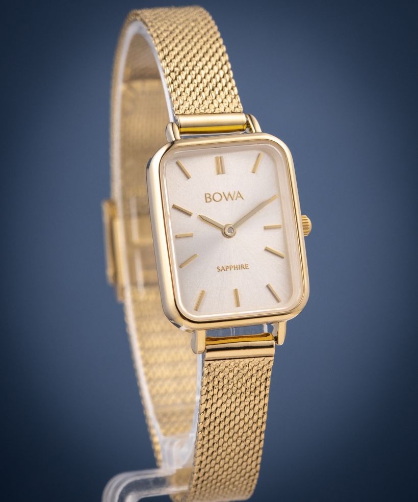Hodinky dámske BOWA Dubai Full Gold Mesh 20
