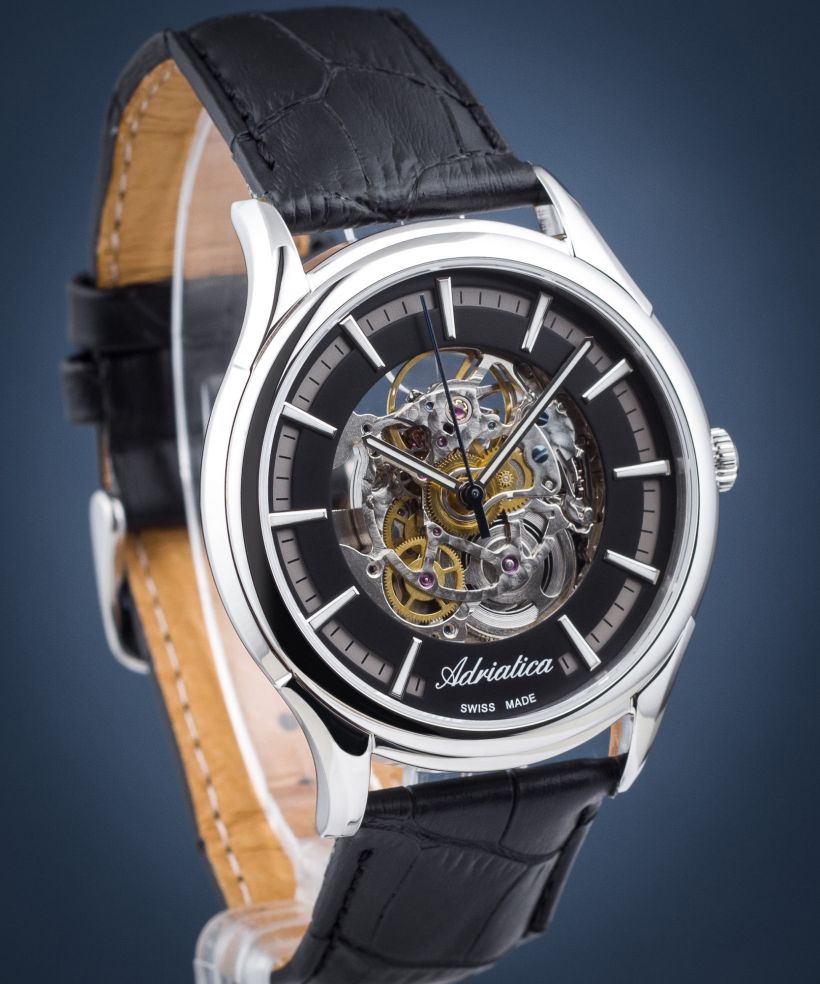 Hodinky pánske Adriatica Automatic Skeleton SET