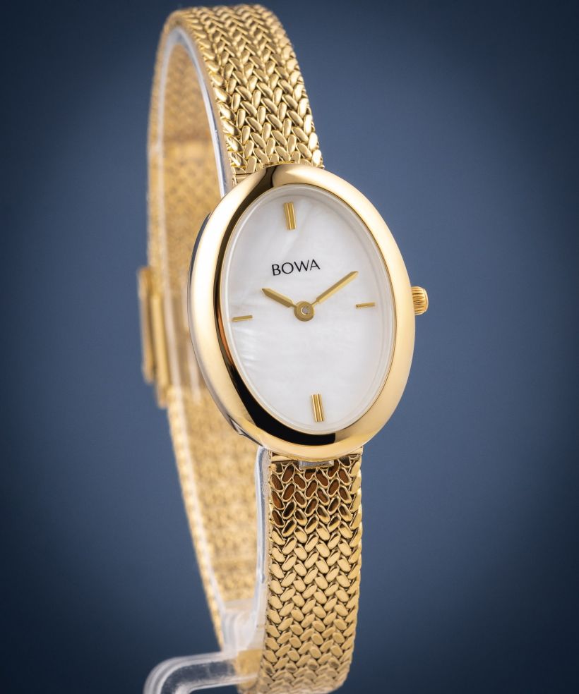 Hodinky dámske BOWA Oslo Pearl-Gold Mesh 23