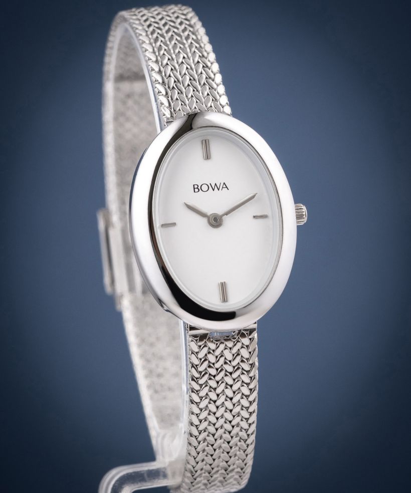 Hodinky dámske BOWA Oslo White-Silver Mesh 23