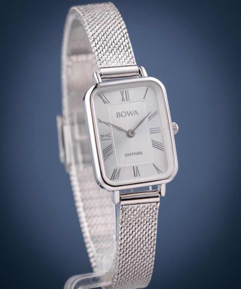 Hodinky dámske BOWA Dubai Full Silver Mesh 20