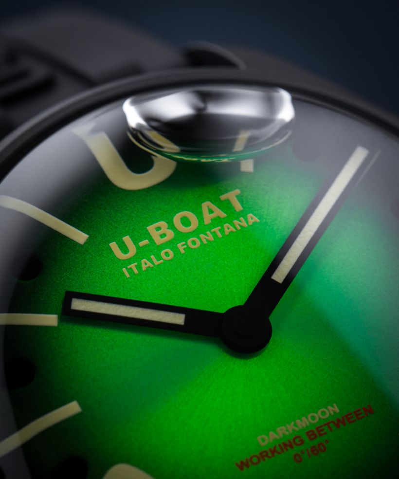Hodinky pánske U-Boat Darkmoon 40mm Green PVD Soleil