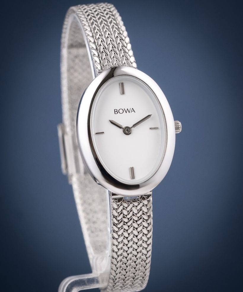 Hodinky dámske BOWA Oslo White-Silver Mesh 23