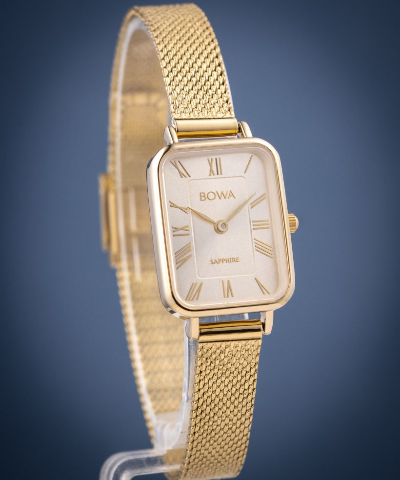 Hodinky dámske BOWA Dubai Full Gold Mesh 20