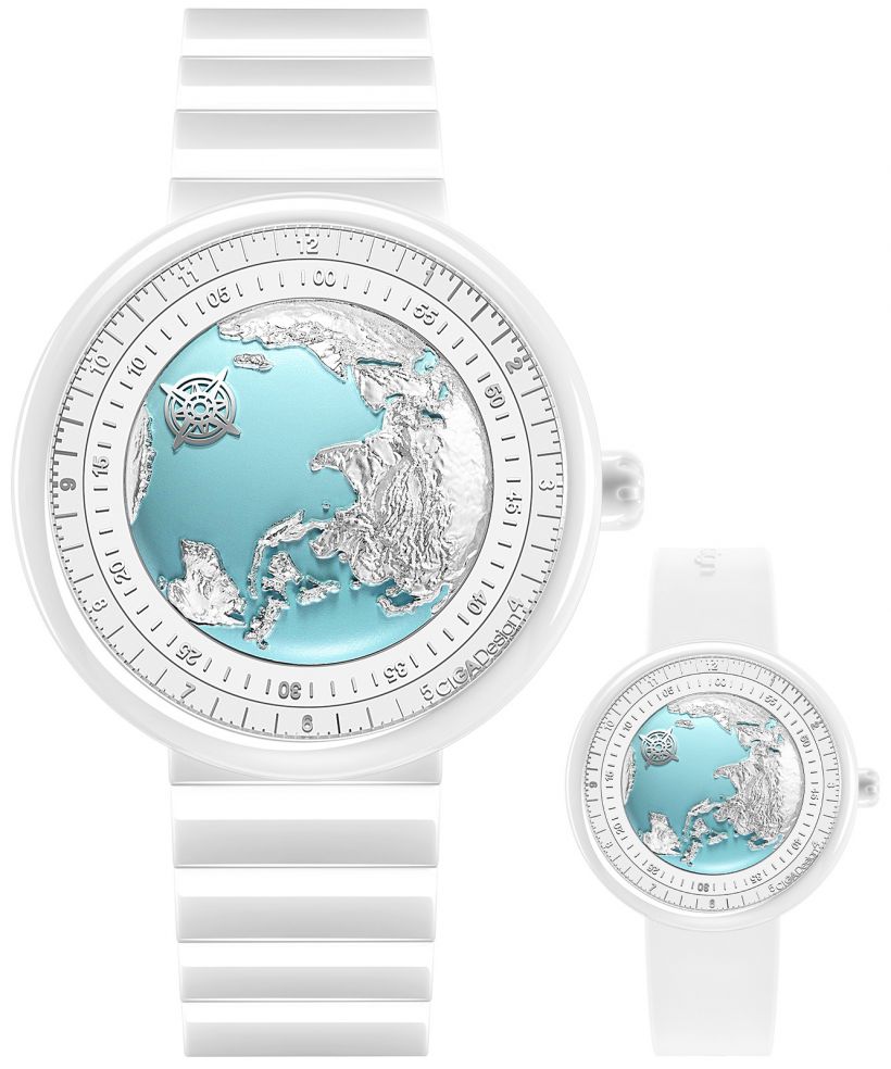 Hodinky dámske Ciga Design U Series Blue Planet-ICE AGE SET