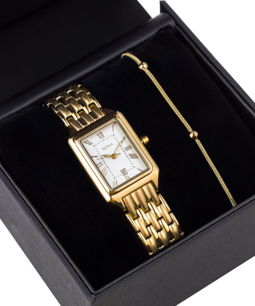 Hodinky dámske BOWA Barcelona White Gold Steel 23 Gift Set