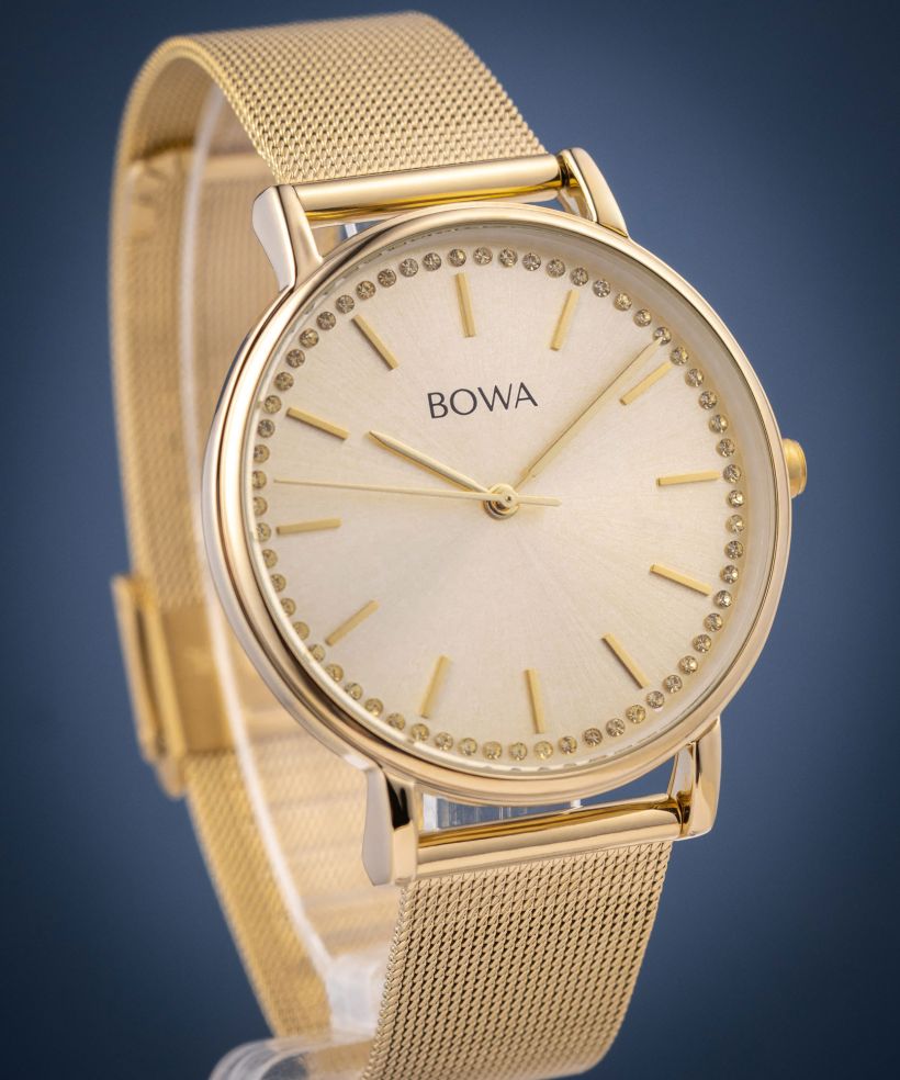 Hodinky dámske BOWA Rio Full Gold Mesh 38